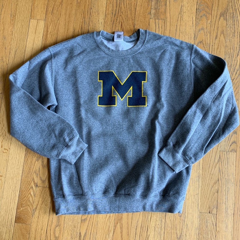 University of Michigan crew neck hoodie